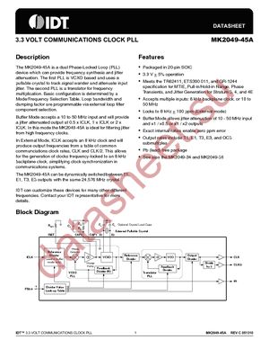 MK2049-45ASILFTR datasheet  
